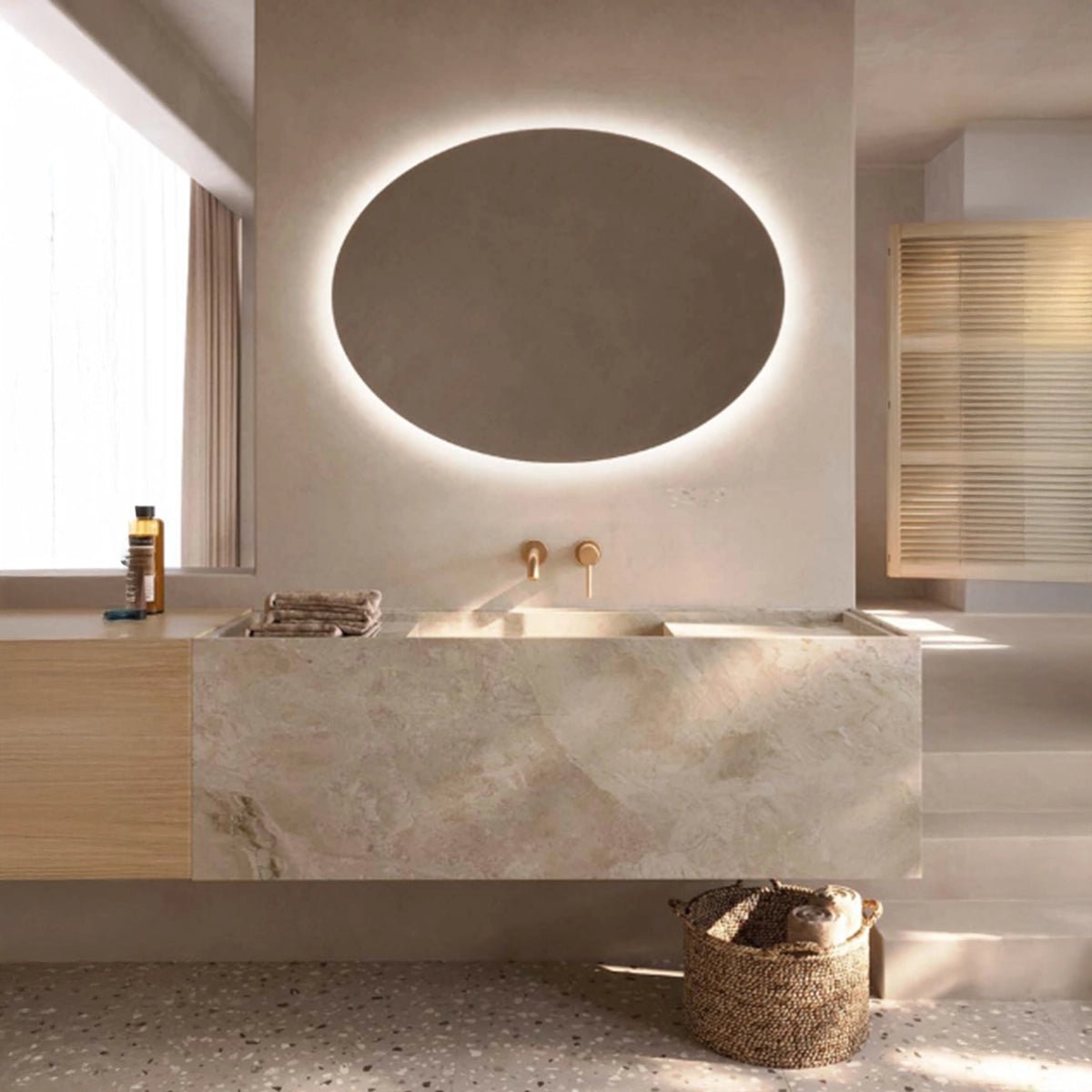 Espejo ovalado con luz led Oval - Thebath
