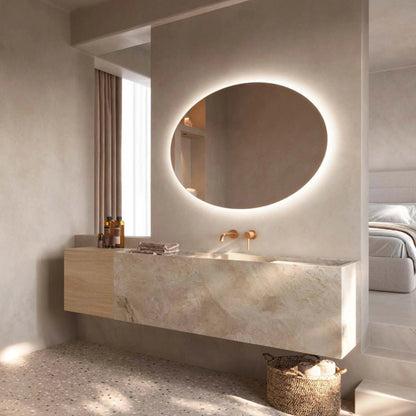 Espejo ovalado con luz led Oval - Thebath