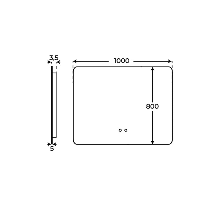 Espelho Rafael 100cm Outlet