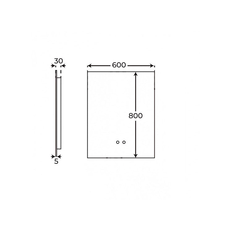 Espelho retangular vertical Angelo