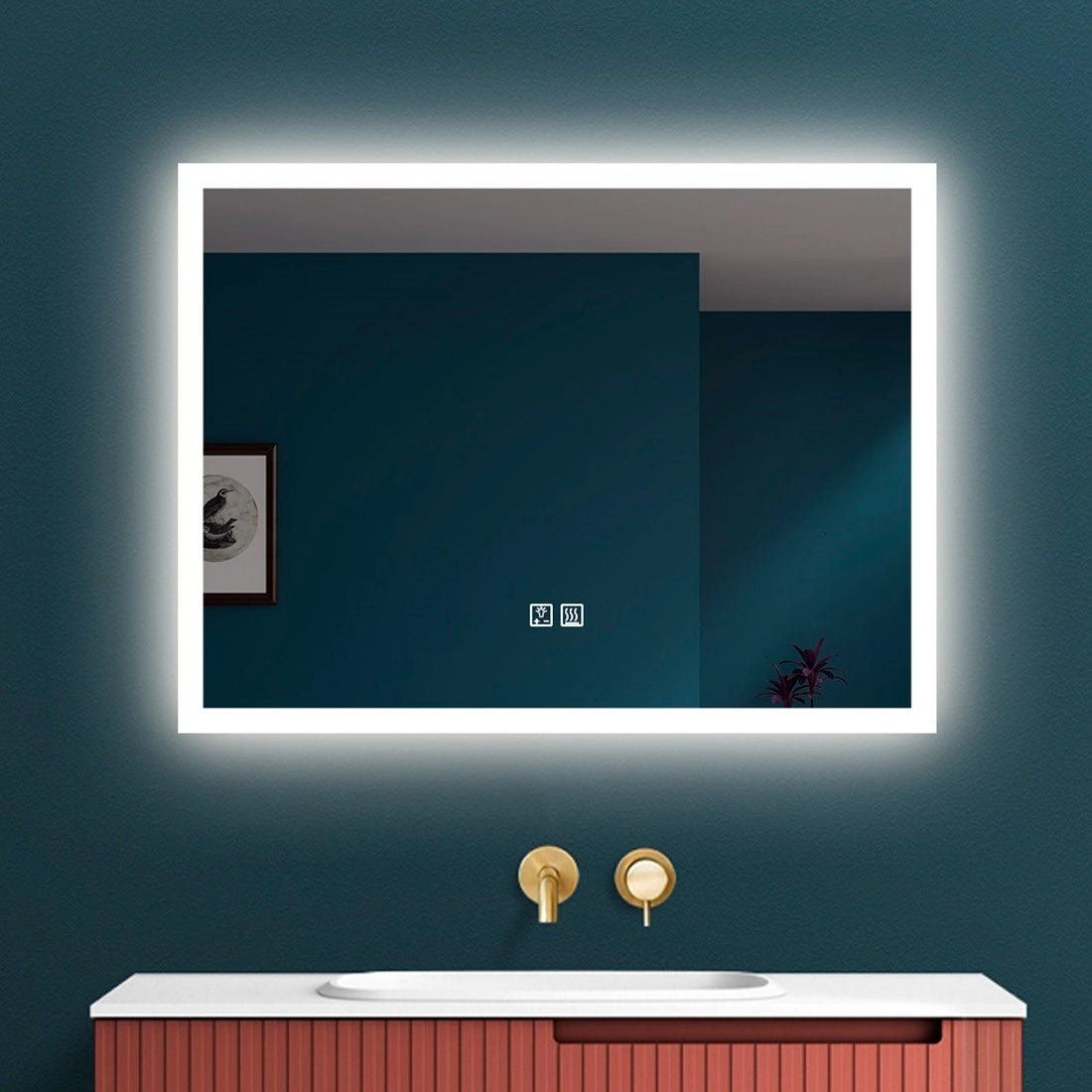 Espejo rectangular con luz led Andrea