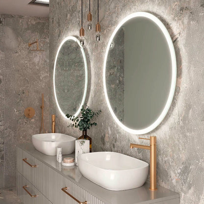 Espejo redondo con luz led Belgica - Thebath
