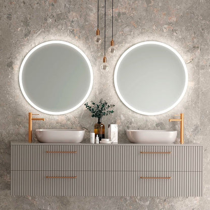 Espejo redondo con luz led Belgica - Thebath