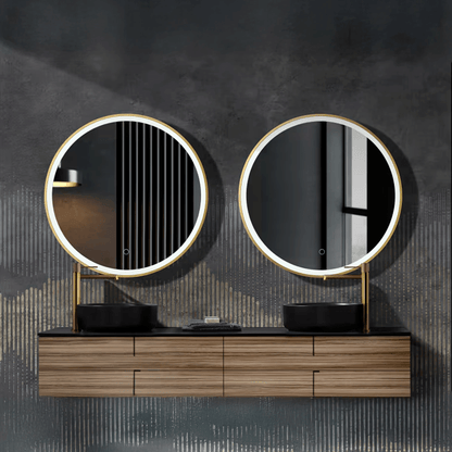 Espejo redondo con luz París - Thebath