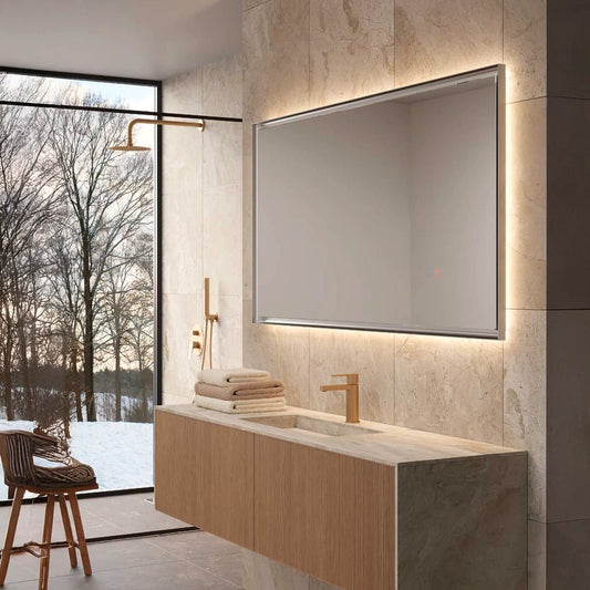 Espejo retroiluminado California black gun metal - Thebath