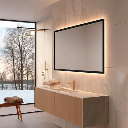 Espejo retroiluminado California negro - Thebath