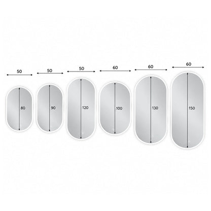 Espejo retroiluminado con luz led Borneo - The Bath