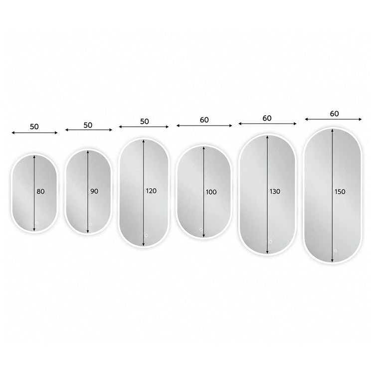 Espelho retroiluminado com luz led Borneo
