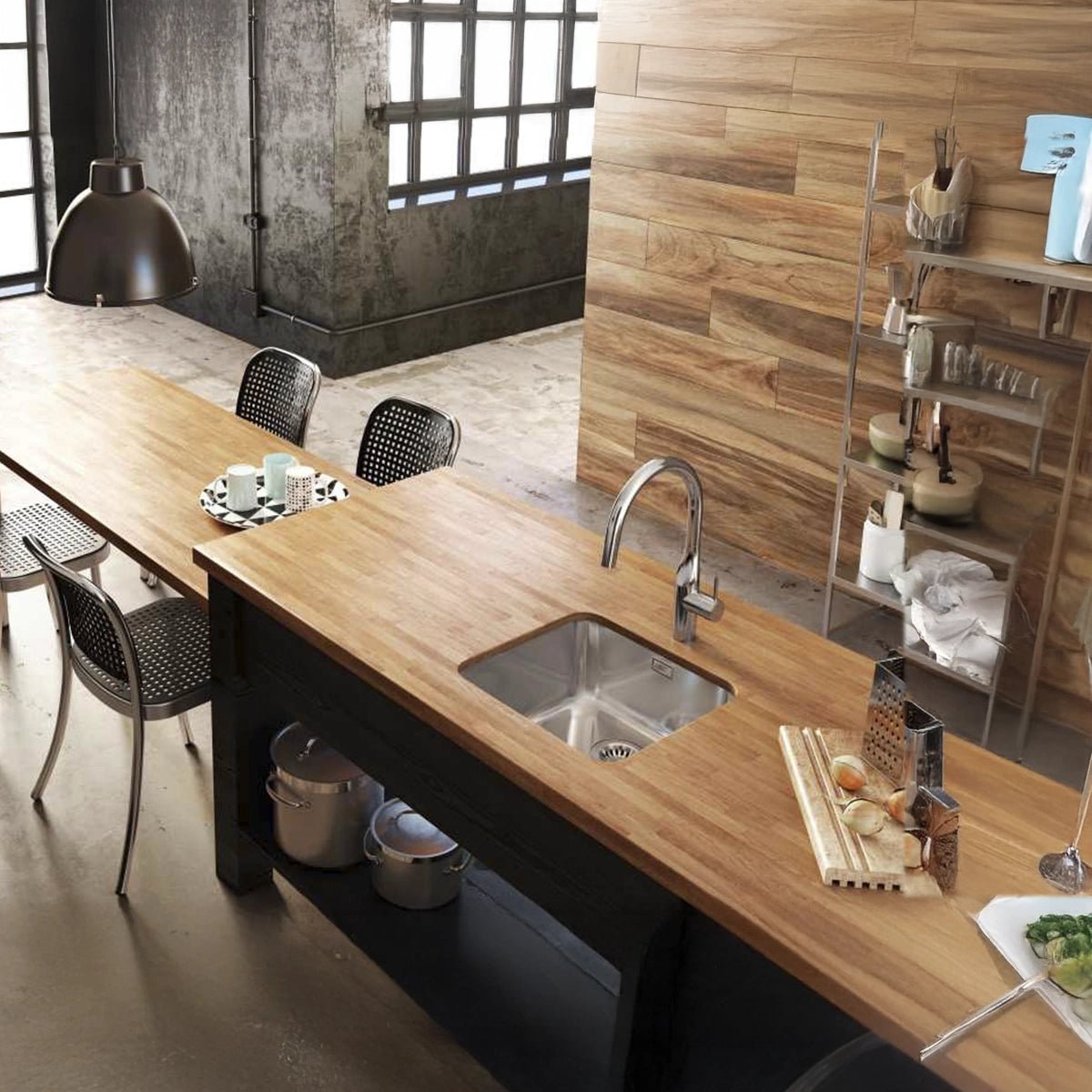 Fregadero bajo encimera acero inoxidable Lisboa - Thebath