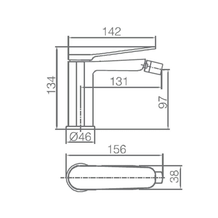 Torneira monocomando preta Dinamarca