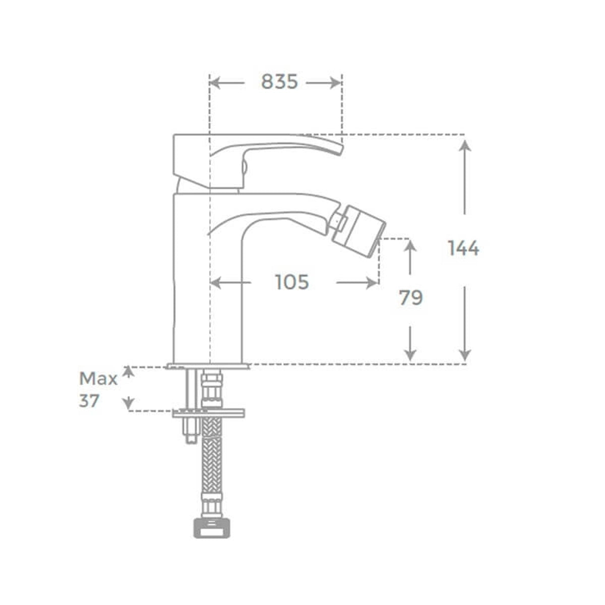 Grifo bidé Cascada - Thebath