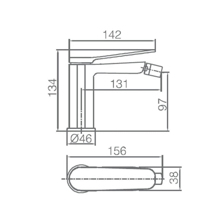 Misturador monocomando Dinamarca