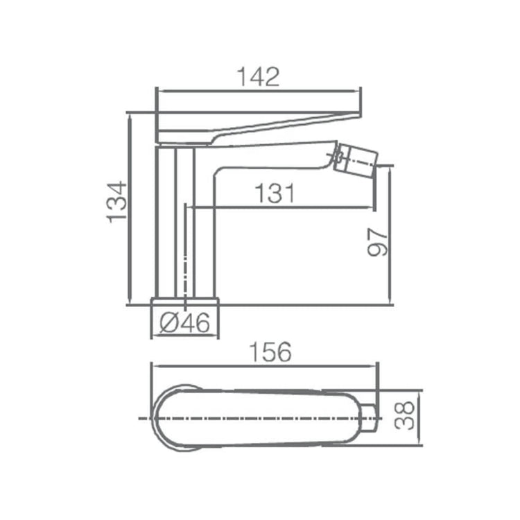 Torneira para bidé preto Dinamarca
