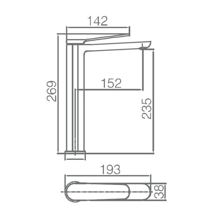 Torneira bico alto Dinamarca Dinamarca