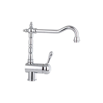 Grifo de cocina de estilo antiguo cromado
