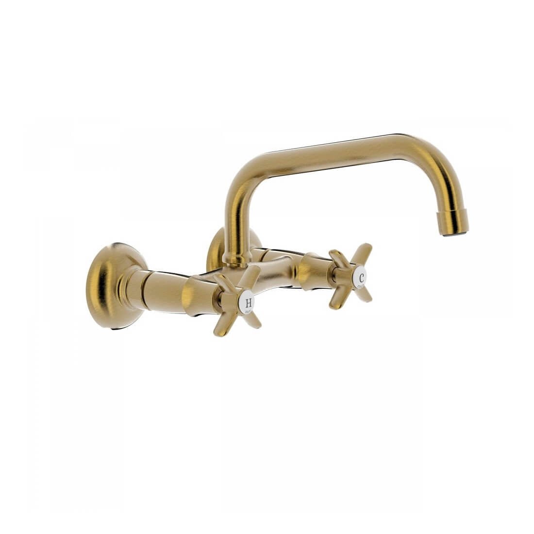 Grifo de cocina TRES-CLASIC COLOR Bimando fregadero pared