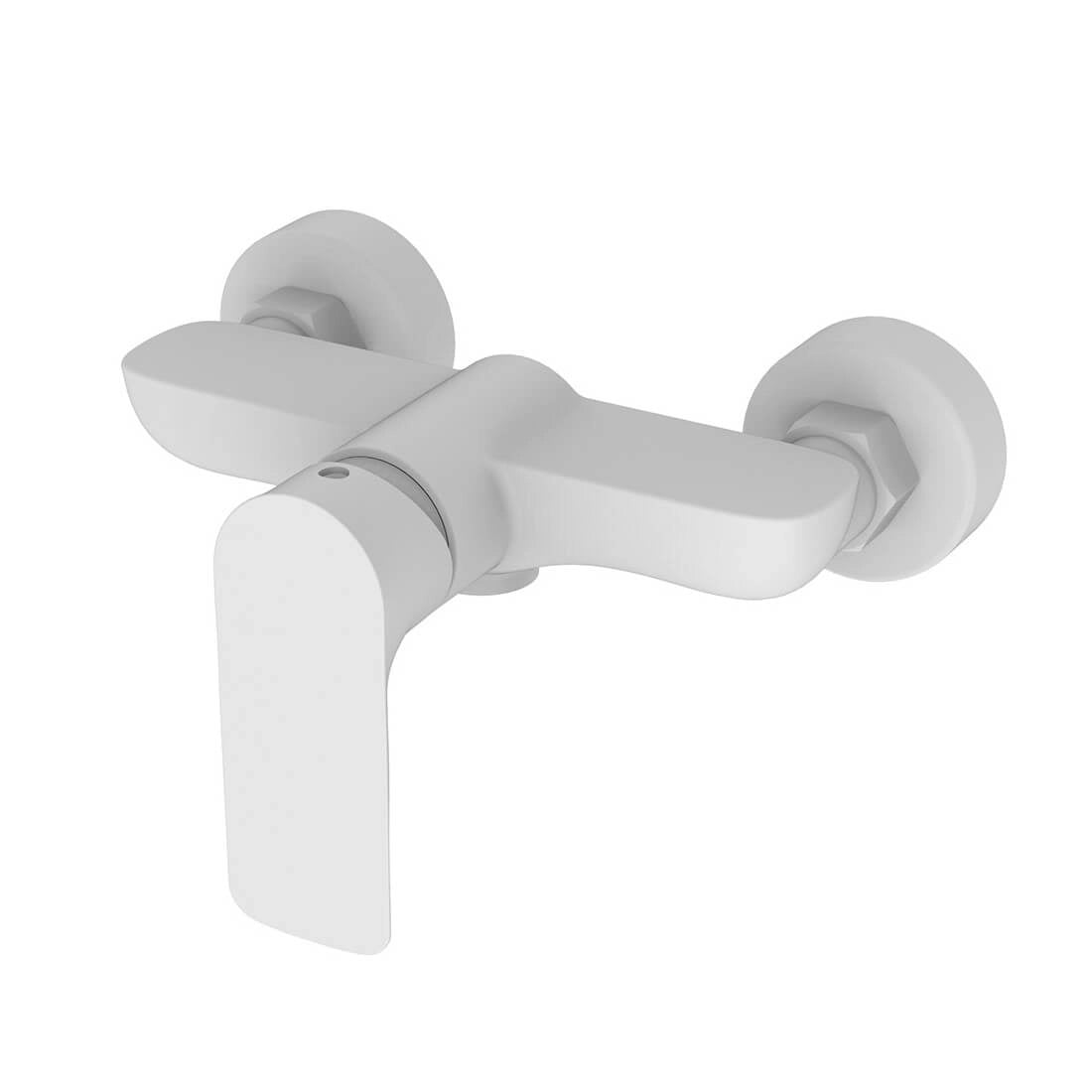 Grifo de ducha blanco brillo Flat