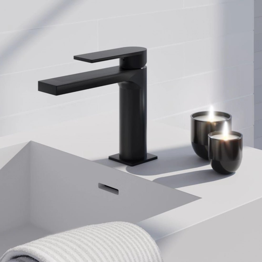 Grifo de lavabo mate Alpha