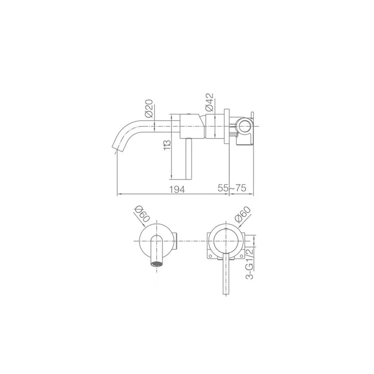 Torneira de encastrar Monza
