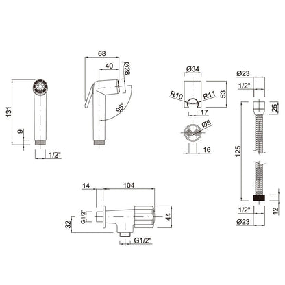 Grifo inodoro abs