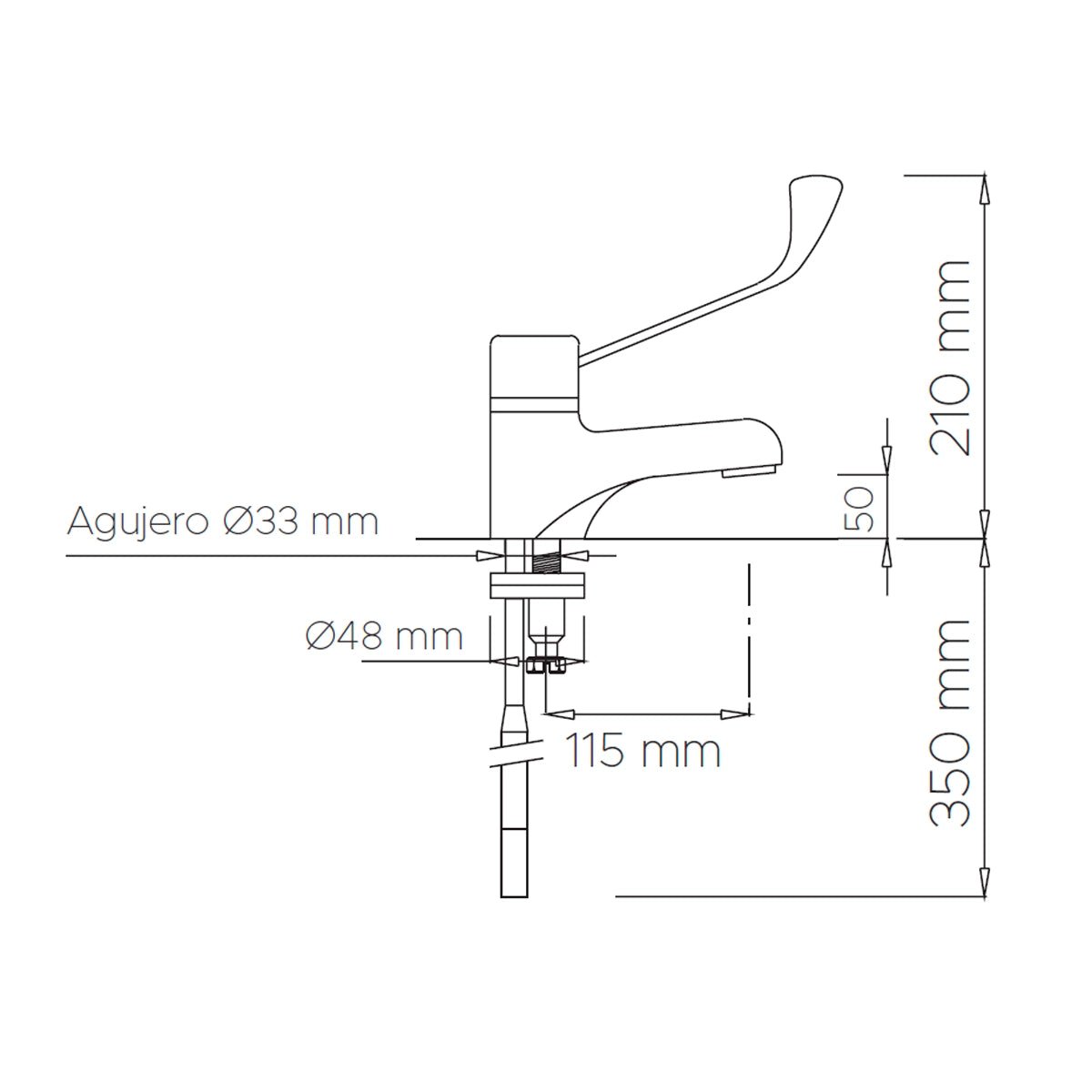 Grifo lavabo PMR - Thebath
