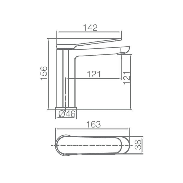 Misturador monocomando Dinamarca