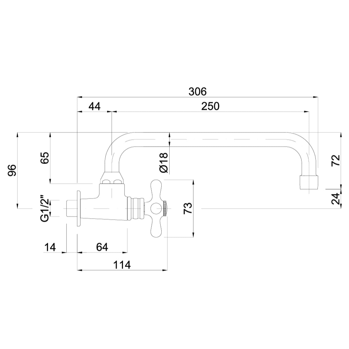 Grifo vintage empotrado Stilo - Thebath