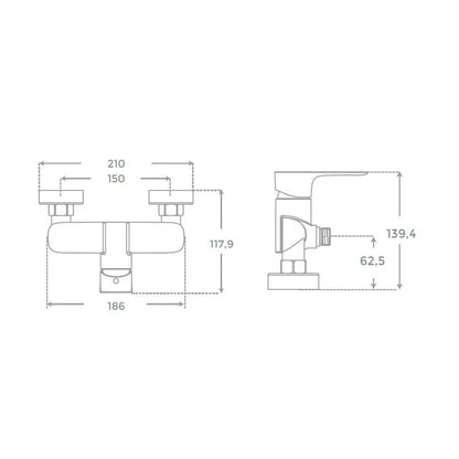Grifo de ducha Flat mate