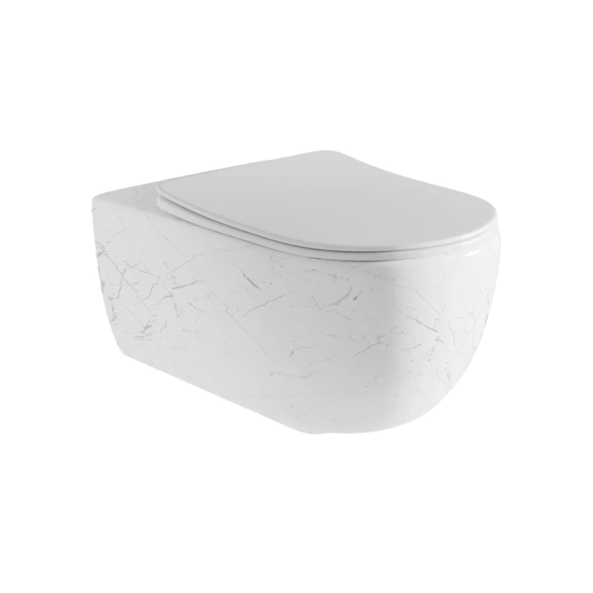 Inodoro suspendido blanco marmolado Líjar - The Bath
