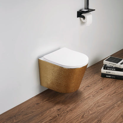 Inodoro suspendido Blanco - Oro Umbra - Thebath