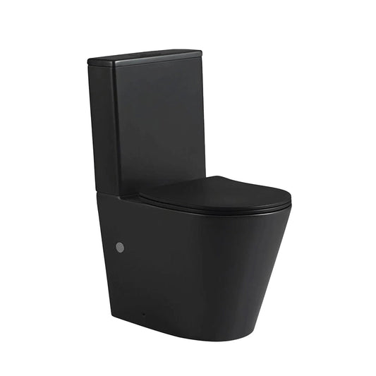 Inodoro tanque bajo negro mate Yara - The Bath