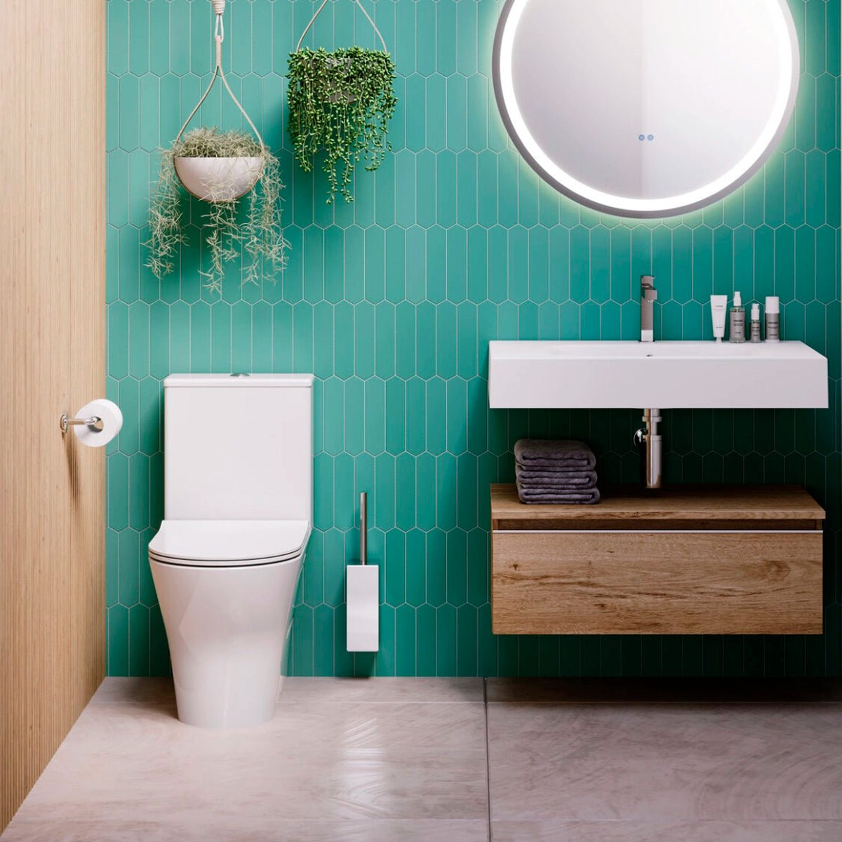 Inodoro tanque bajo Nico Rimless - The Bath