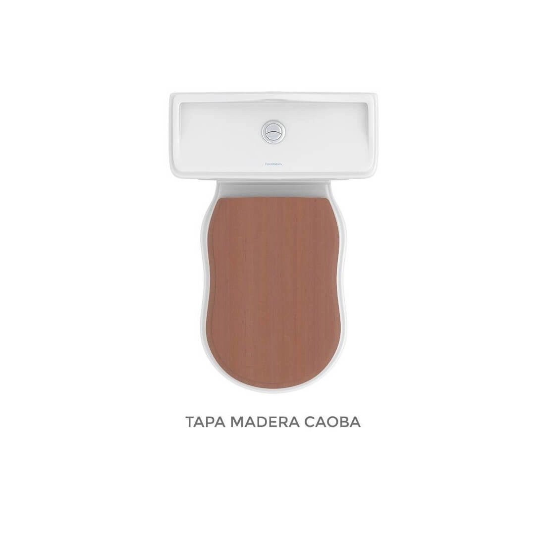 Inodoro Vintage Atenas de Fossil Natura tapa de madera