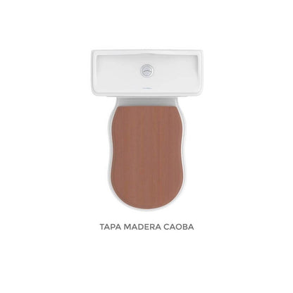Inodoro Vintage Atenas de Fossil Natura tapa de madera