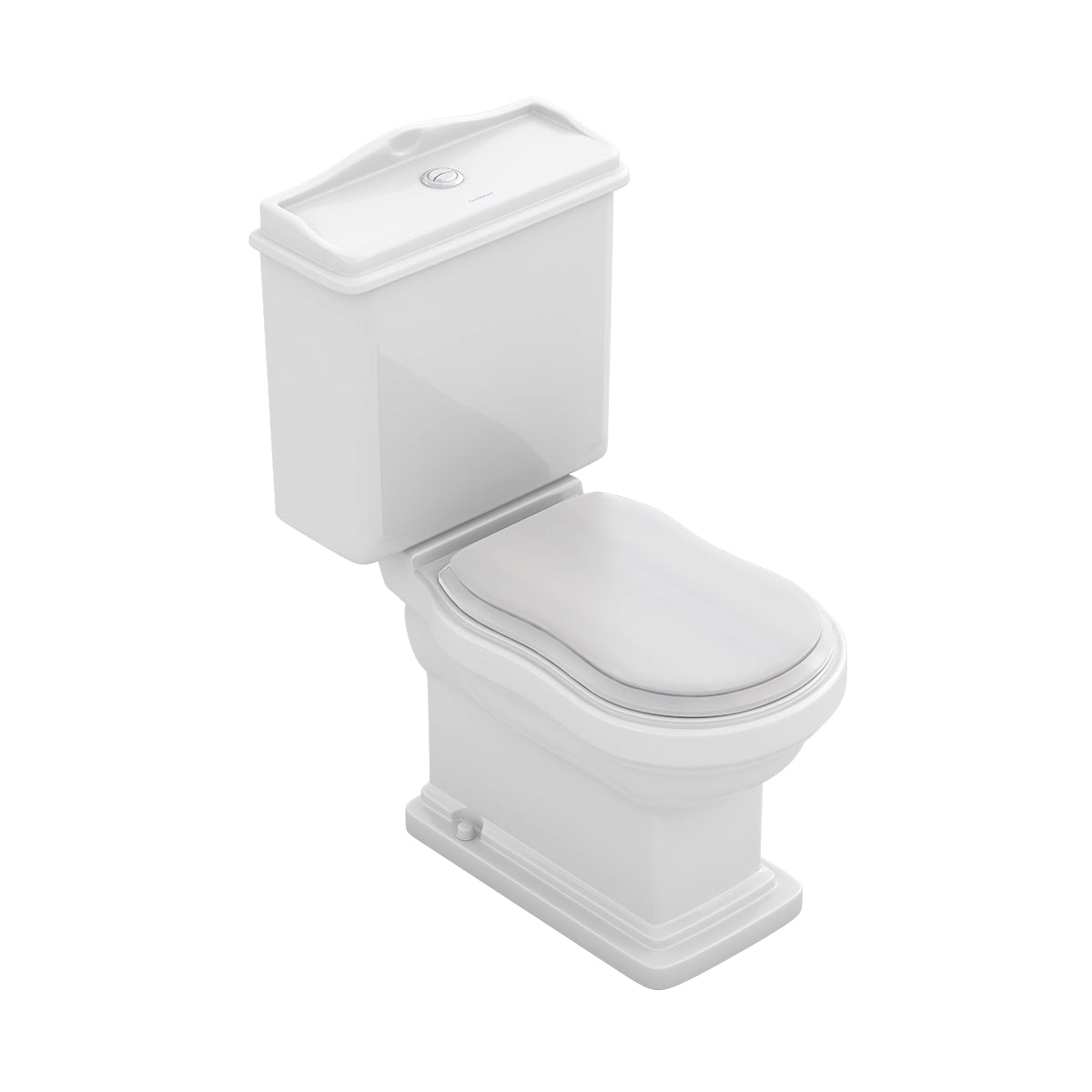 Wc Vintage Atenas Fossil Natura tampa de madeira