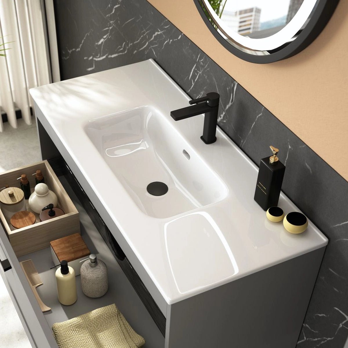 Lavabo blanco brillo Onix New - The Bath