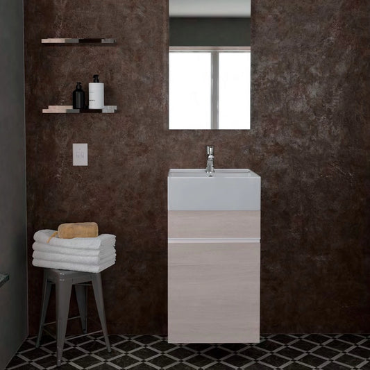 Lavabo cerámica sobre encimera Eco