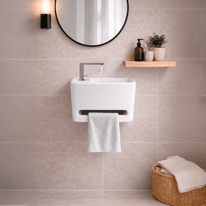 Lavabo con toallero incorporado Zed - Thebath
