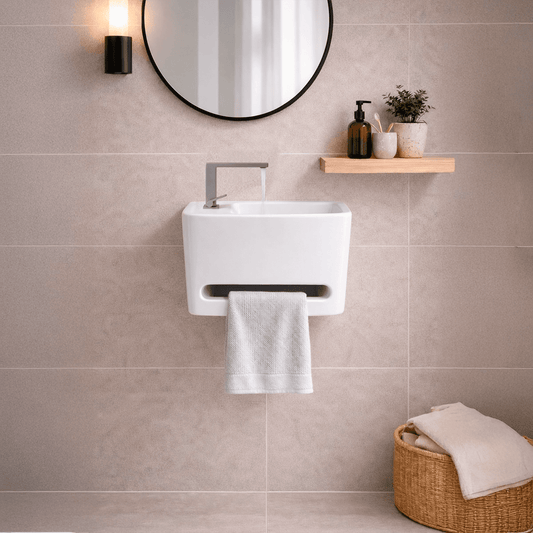 Lavabo con toallero incorporado Zed - Thebath