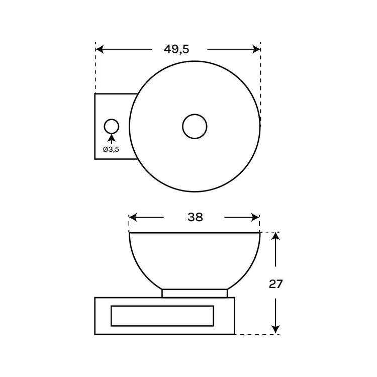 Lavatório com toalheiro Hazen