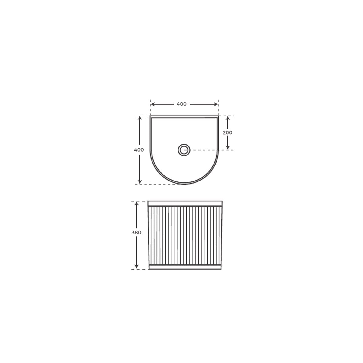 Lavabo de ceramica moderno Nuru - Thebath