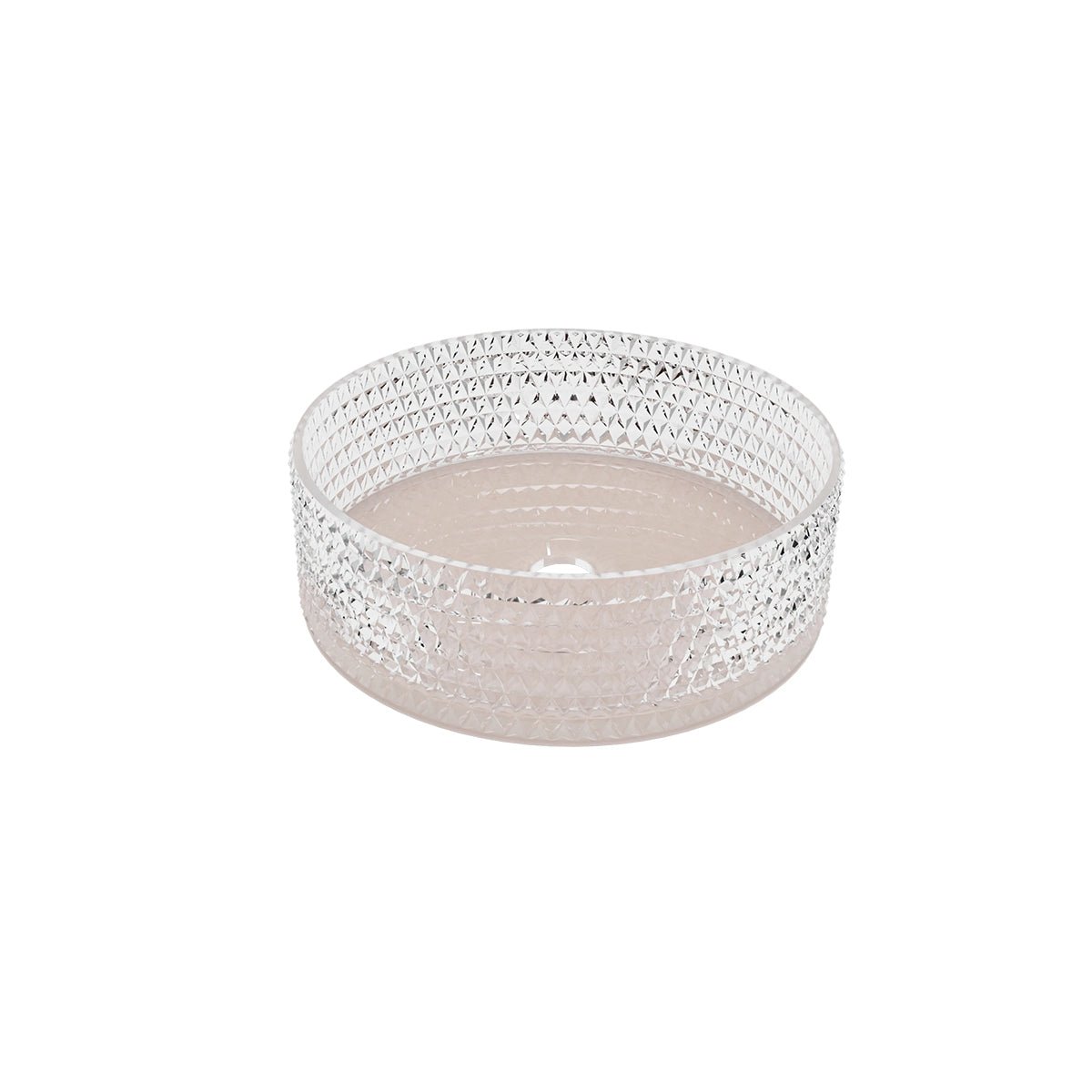 Lavabo de cristal rosado - Thebath
