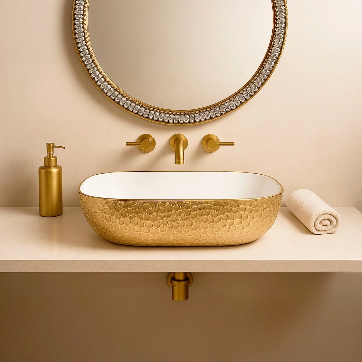 Lavabo de diseño blanco Reed - Thebath