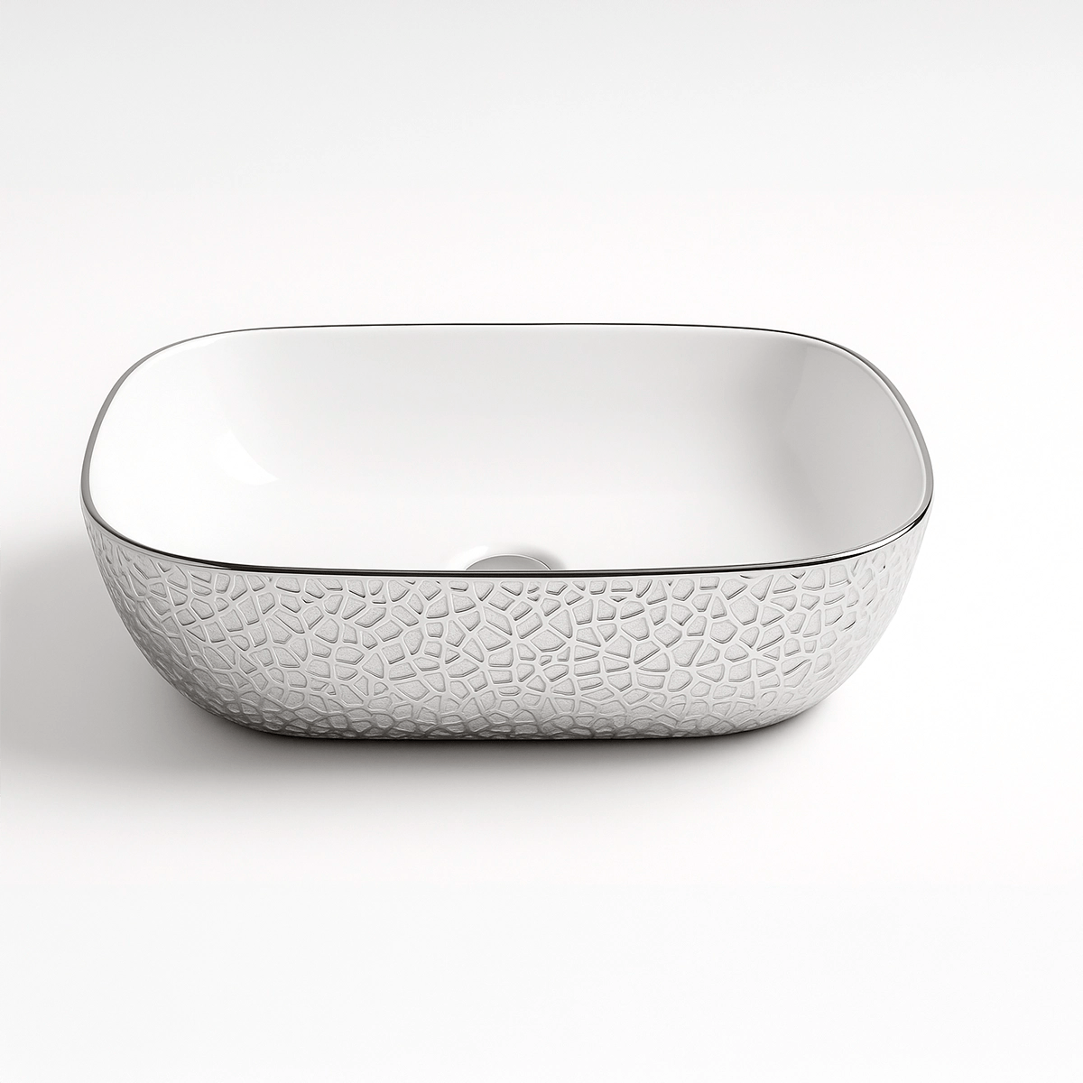 Lavabo de diseño blanco Reed - Thebath