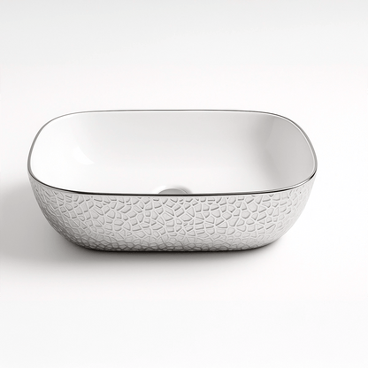 Lavabo de diseño blanco Reed - Thebath