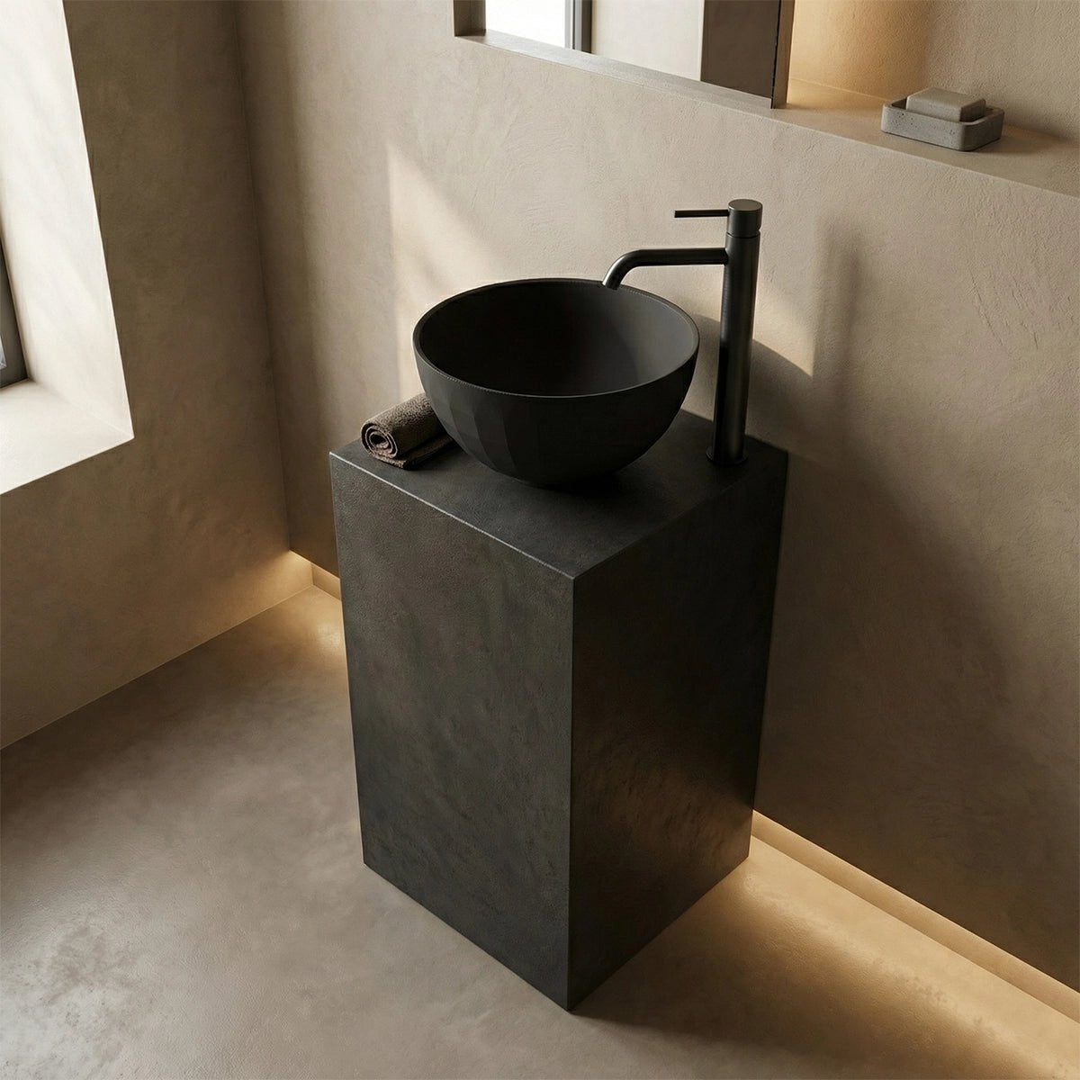Lavabo de diseño negro mate Kairi - The Bath