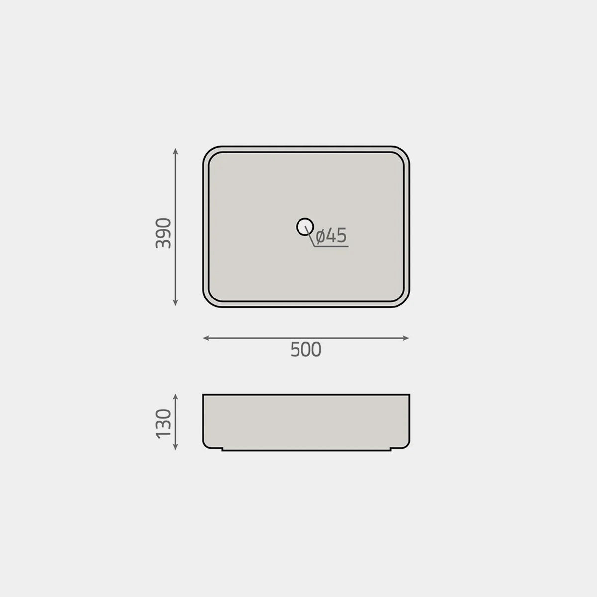 Lavabo de porcelana Dallas - Thebath