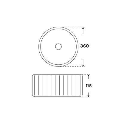 Lavabo decorativo brillo Iria - Thebath