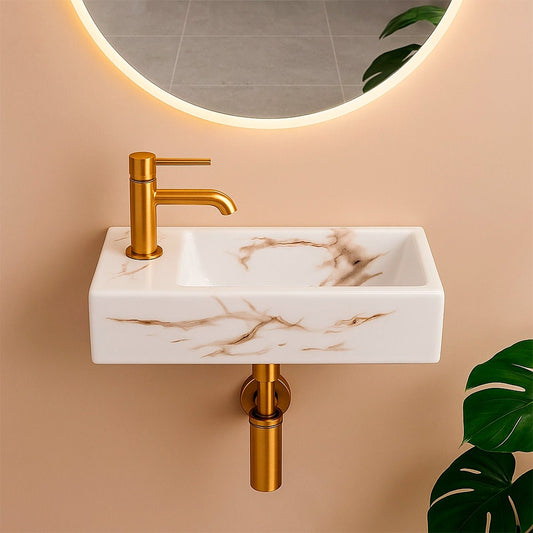 Lavabo elegante marmolado Liseo - Thebath