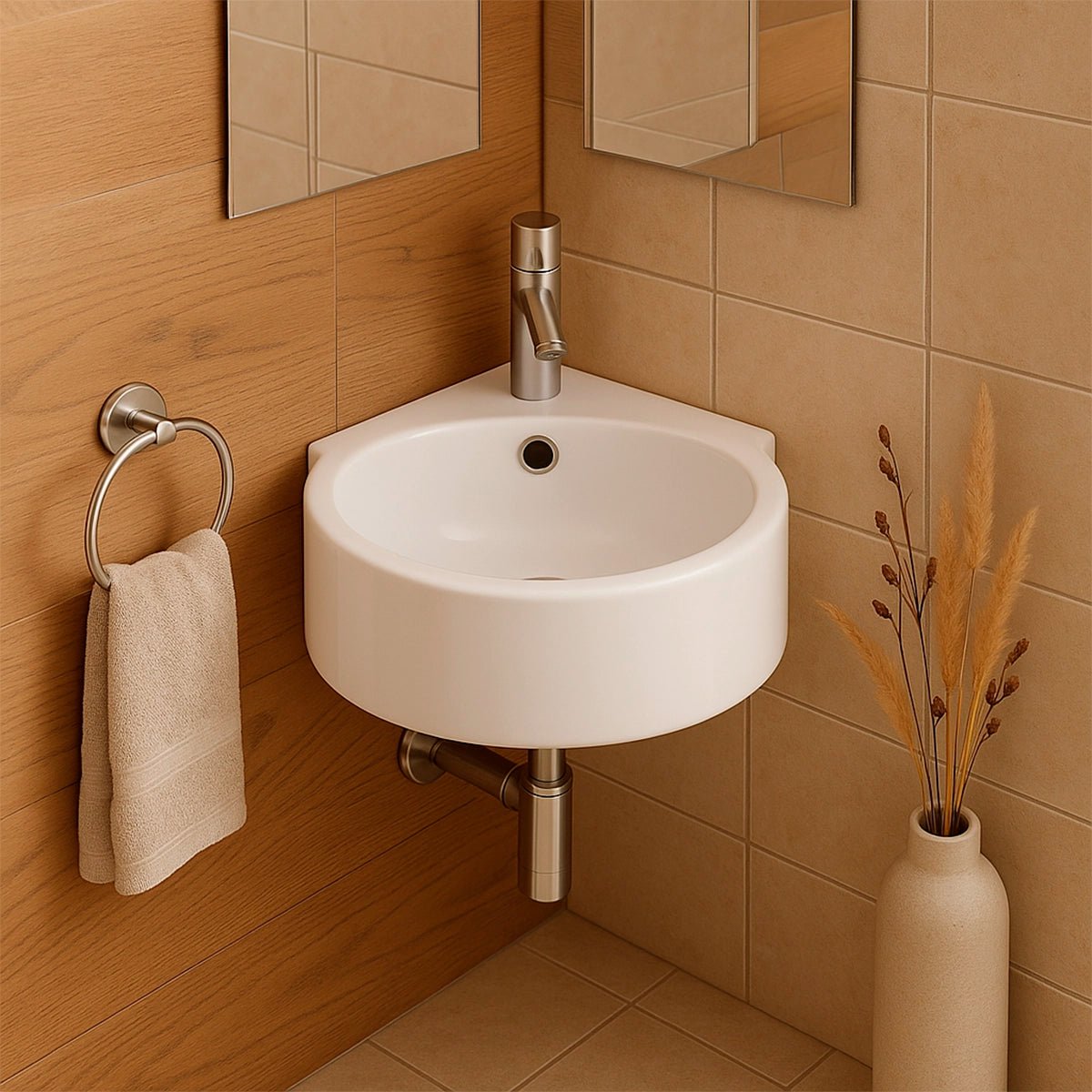 Lavabo esquinero suspendido Violette - Thebath